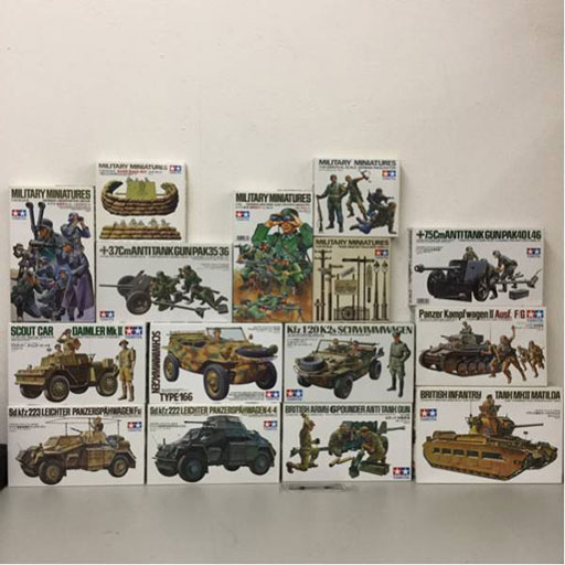 プラモデル-タミヤ-軍用-プラモ-まとめて