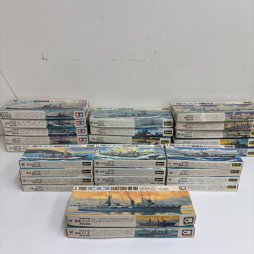 プラモデル-戦艦-まとめて-タミヤ-ハセガワ-フジミ-アオシマ-1／700
